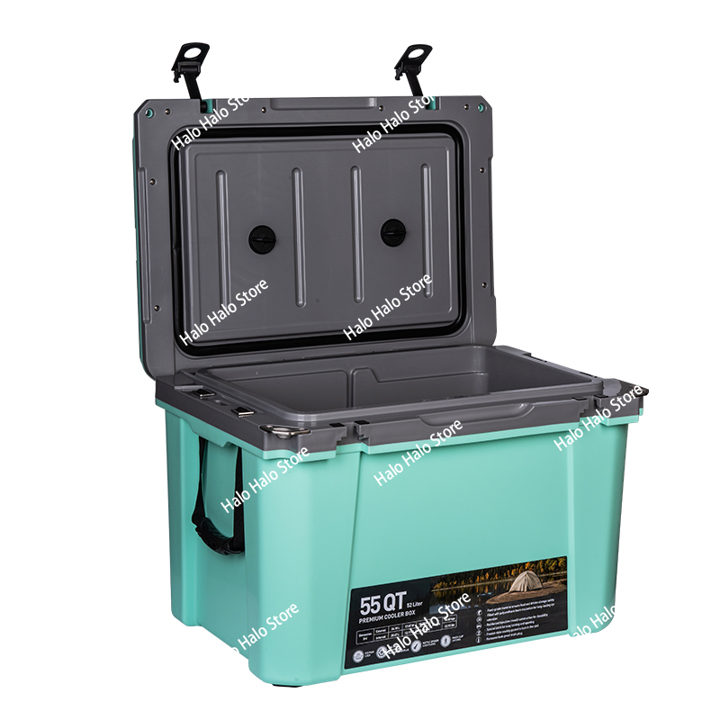 Outdoor Hunting Table - 55QT ハードクーラー プラスチック製 保冷 キャンプ用 アイスチェスト