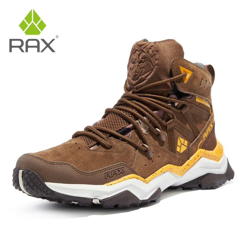 Hunting Outdoor Boots - RAX-男性と女性のための防水ミッドトップハイキングシューズ、レザースニーカー、トレッキングブーツ、トレイル、キャンプ、クライミング、ハンティング、アウトドア、スニーカー