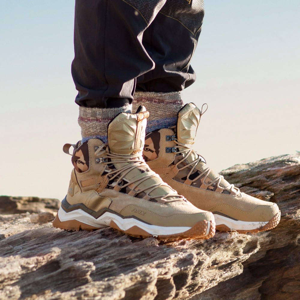 Hunting Outdoor Boots - Rax-男性と女性のためのミッドハイキングシューズ,革のスニーカー,トレッキングブーツ,トレイル,キャンプ,登山,狩猟,アウトドアスニーカー