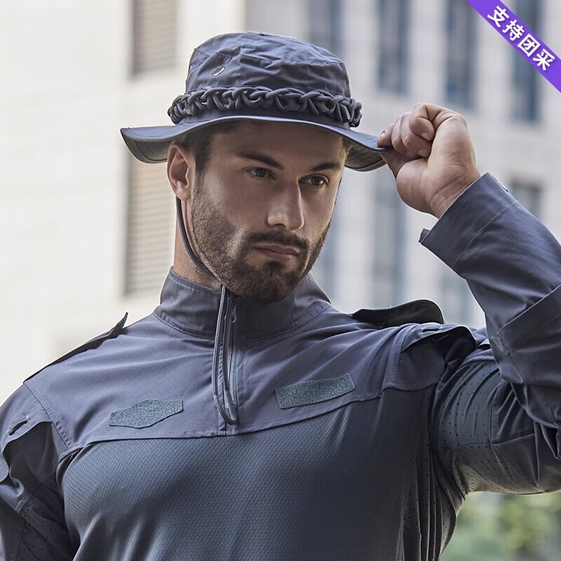 Hunting Outdoor Hats - メンズタクティカルブーニーハット、通気性のある日よけ帽子、軽量アウトドアトレーニングハンティングキャンプキャップ