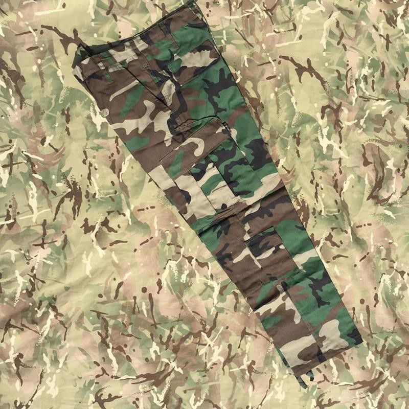 Outdoor Hunting Trousers - 戦術アウトドア迷彩パンツ ウッドランドカモフラージュ ハンティングトレーニング ハイキング カーゴパンツ レプリカCCUスタイル