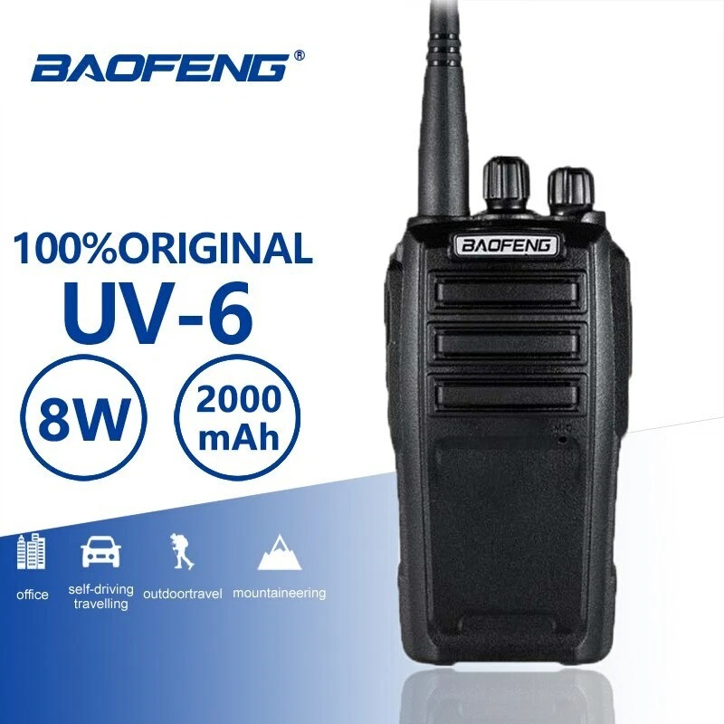 Hunting Outdoors - BAOFENG UV6 トランシーバー 8W VHF/UHF 136/400MHZ
