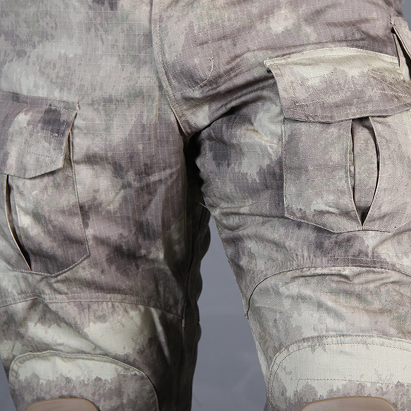 Outdoor Hunting Trousers - Emersongear E3 トレーニングパンツ 膝パッド付き 戦闘迷彩 メンズパンツ