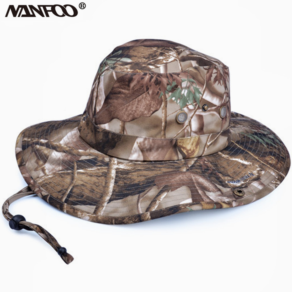 Hunting Outdoor Hats - 高品質日焼け止めツリー迷彩狩猟釣りボニーキャップアウトドアスポーツ登山バードウォッチングジャングル写真撮影帽子