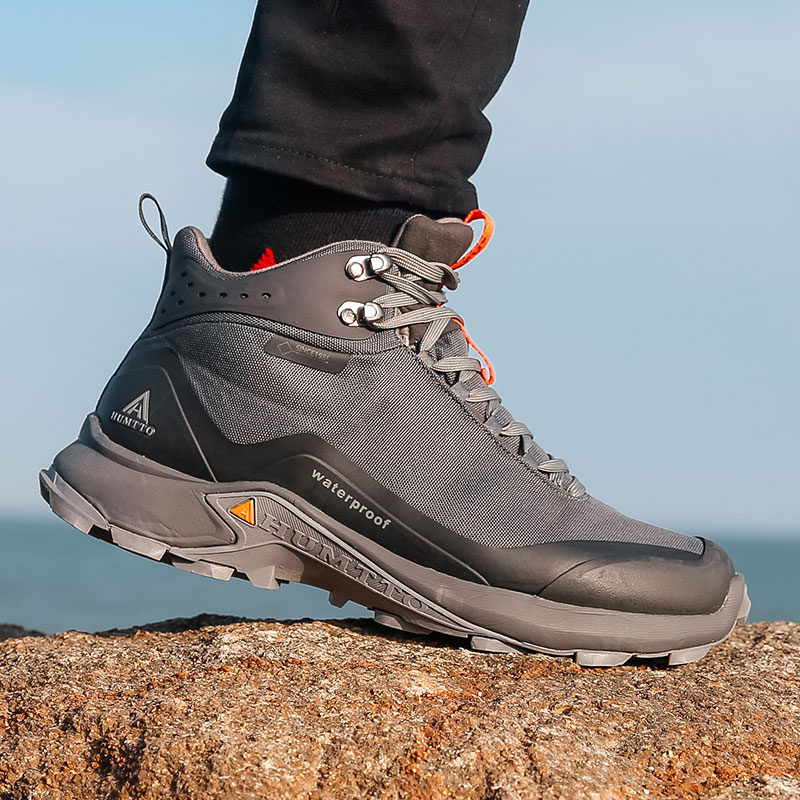 Hunting Outdoor Boots - HUMTTO ハイキングシューズ男性アウトドアクライミングキャンプトレッキングスニーカー女性の戦術的なハンティングブーツマウンテンウォーキングスノーシューズ