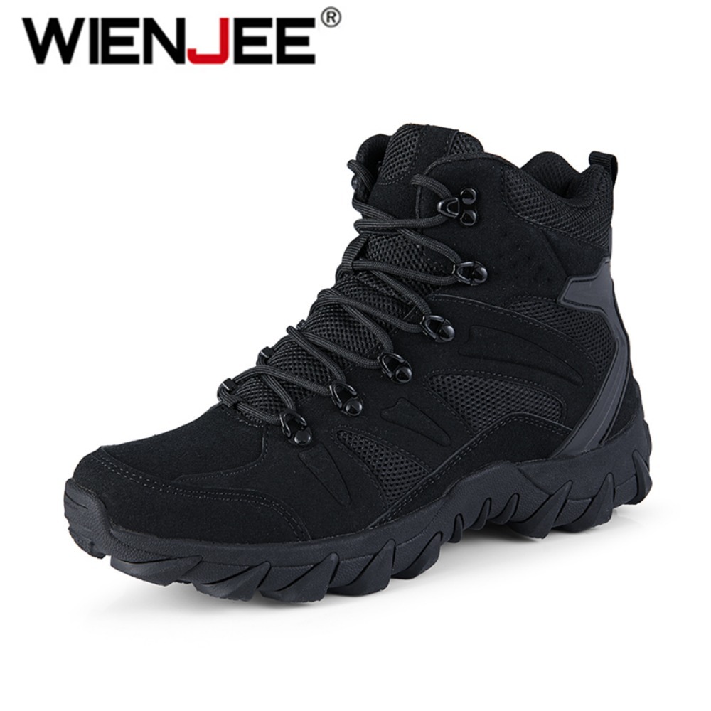 Hunting Outdoor Boots - アップグレードされた戦術戦闘訓練ブーツ男性用アウトドアキャンプ耐摩耗性迅速対応ハイキングシューズ釣り狩猟スニーカー男性用