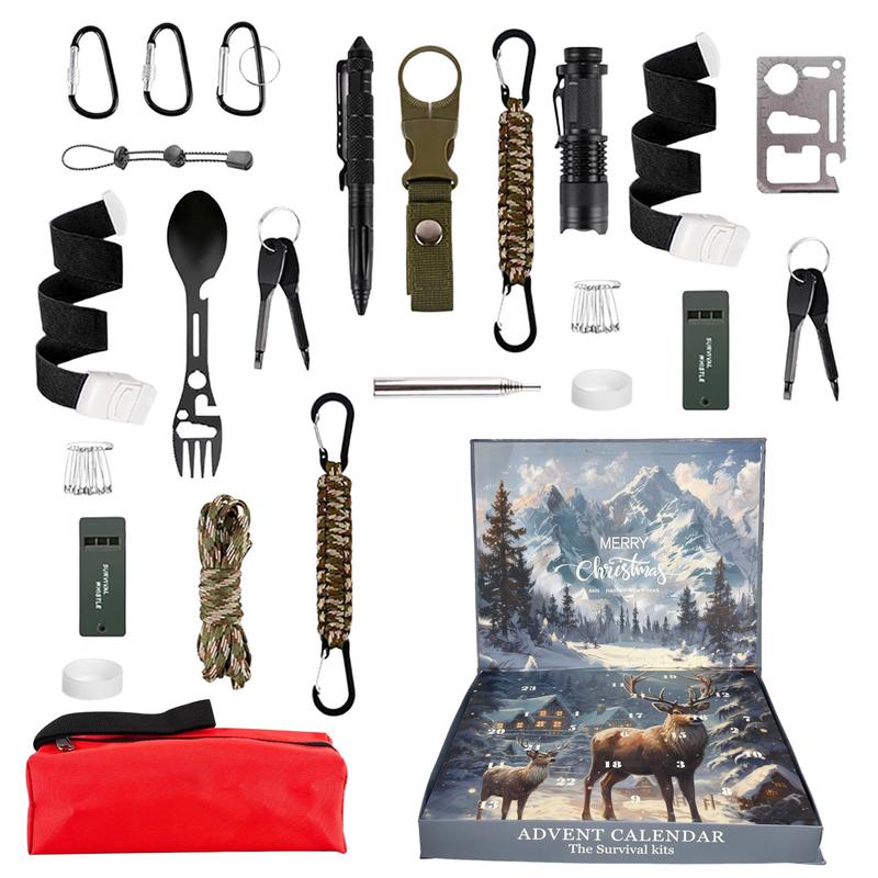 Hunting Outdoor Day - サバイバルツールアドベントカレンダー、キャンプ、釣り、狩猟、アウトドア、クリスマスギアへのカウントダウン、24日間のクールなガジェット