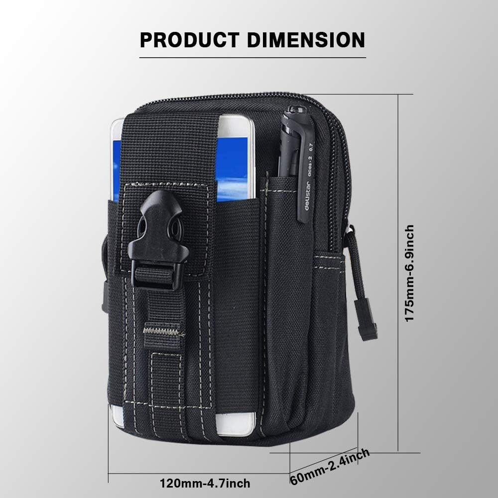 戦術的なモールベルトポーチ軍事ウエストバッグ EDC ツール - Hunting Outdoors のレビューと価格