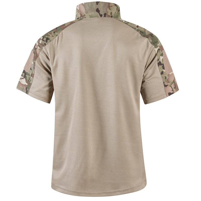 メンズ夏迷彩戦術シャツ半袖速乾戦闘 Tシャツ男性の軍 Tシャ - Hunting Outdoor Shirts のレビューと価格