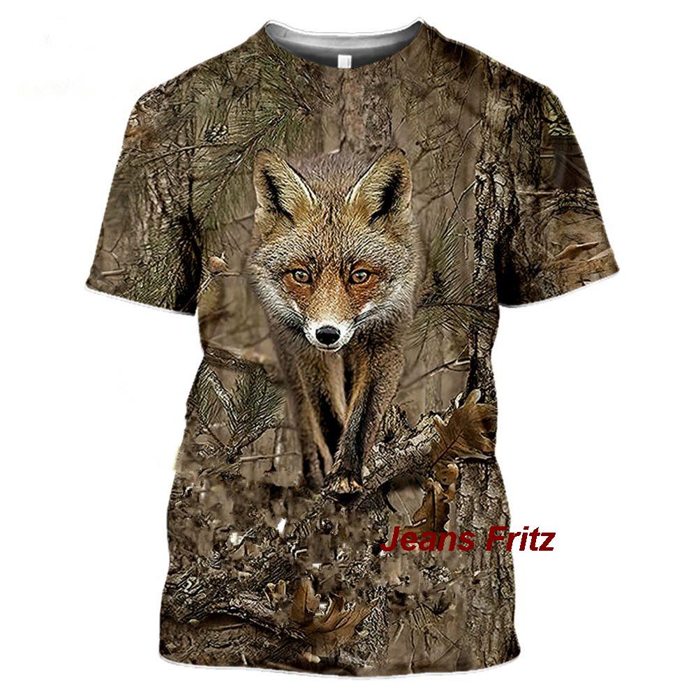 メンズ半袖Tシャツ,カモフラージュ,動物,野生,3D,夏,レ - Wildman Hunting & Outdoor Polokwane Photos のレビューと価格