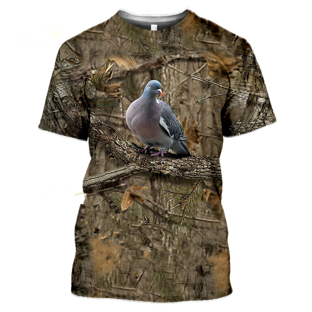 メンズカジュアルサマーTシャツ,速乾性カモフラージュプリント - Hunting Outdoor Shirts のレビューと価格