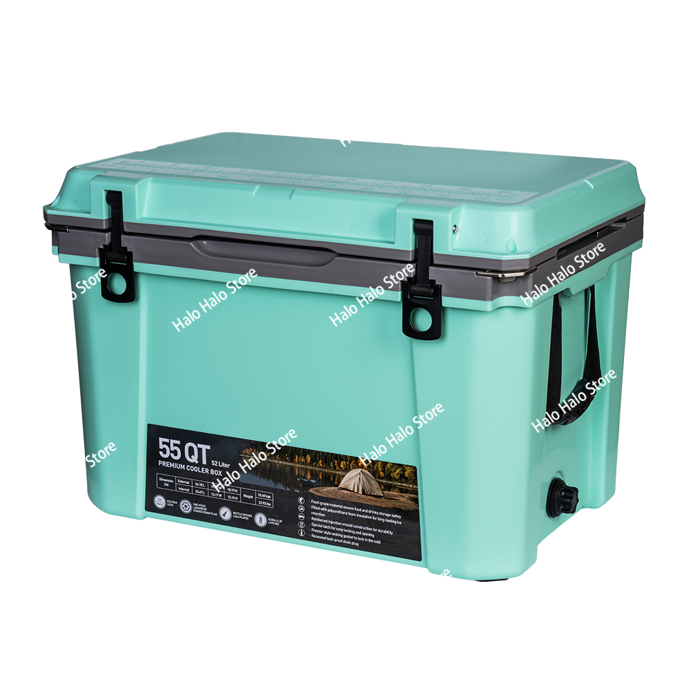 55QT ハードクーラー プラスチック製 保冷 キャンプ用  - Outdoor Hunting Table のレビューと価格