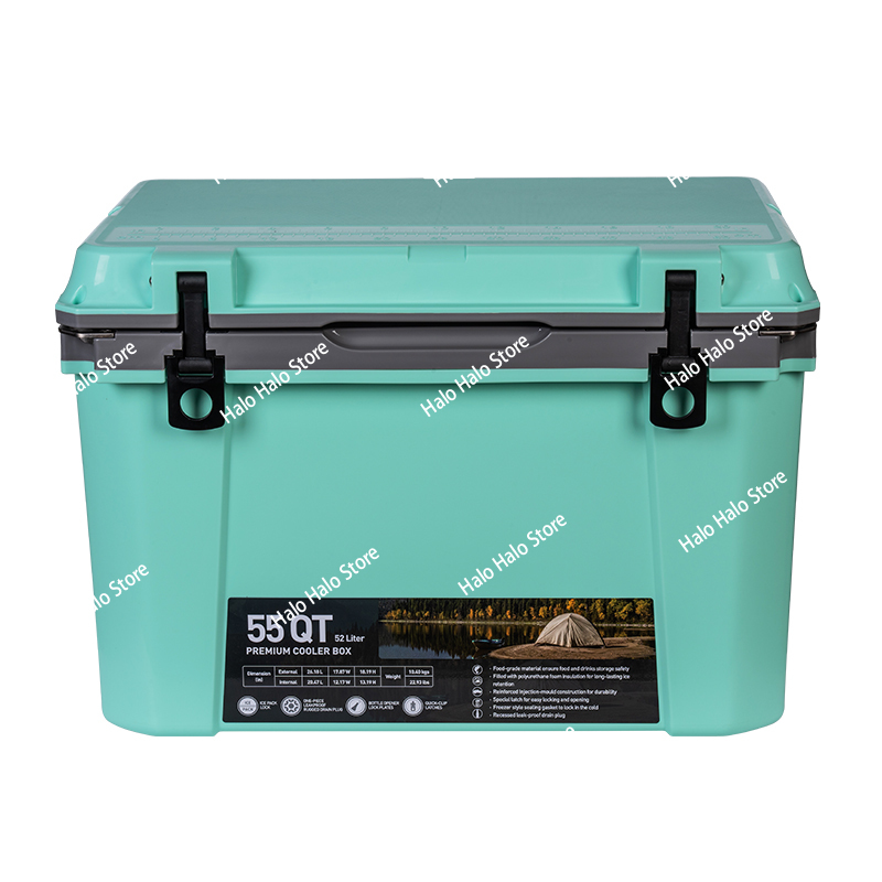 55QT ハードクーラー プラスチック製 保冷 キャンプ用  - Outdoor Hunting Table のレビューと価格