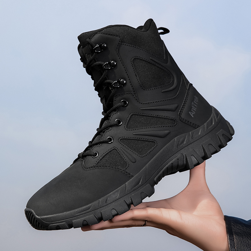男性軍ブーツ防水安全作業男性戦術ブーツ迅速な応答登山ハイキン - Hunting Outdoor Boots のレビューと価格