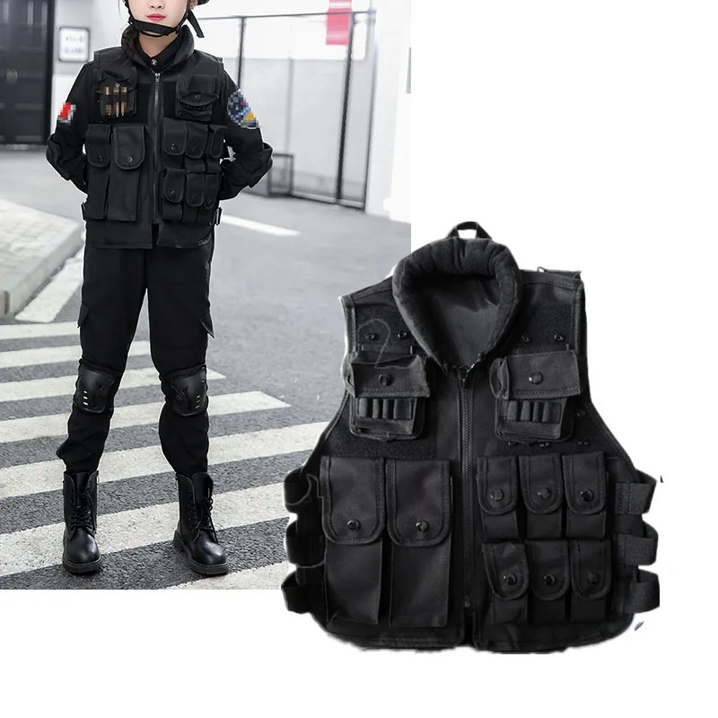 軍ファン屋外子供ベスト戦術子供迷彩ベスト狩猟コスプレ釣り C - Outdoor Hunting Games For Kids のレビューと価格