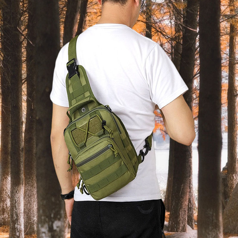 多用途タクティカルチェストバッグ メンズ アウトドア EDC - Hunting Outdoor Day のレビューと価格