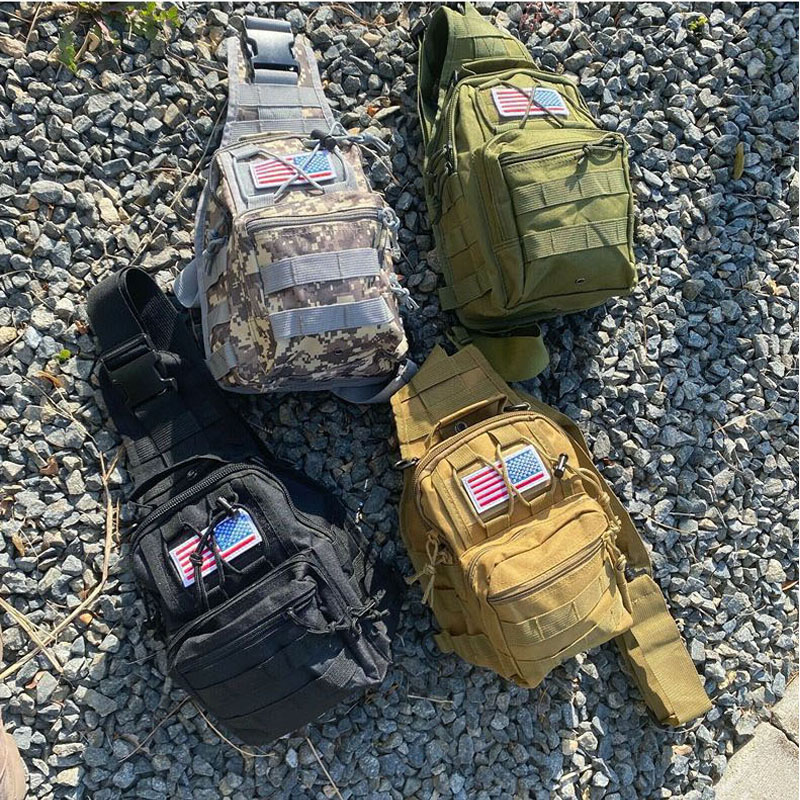 多用途タクティカルチェストバッグ メンズ アウトドア EDC - Hunting Outdoor Day のレビューと価格