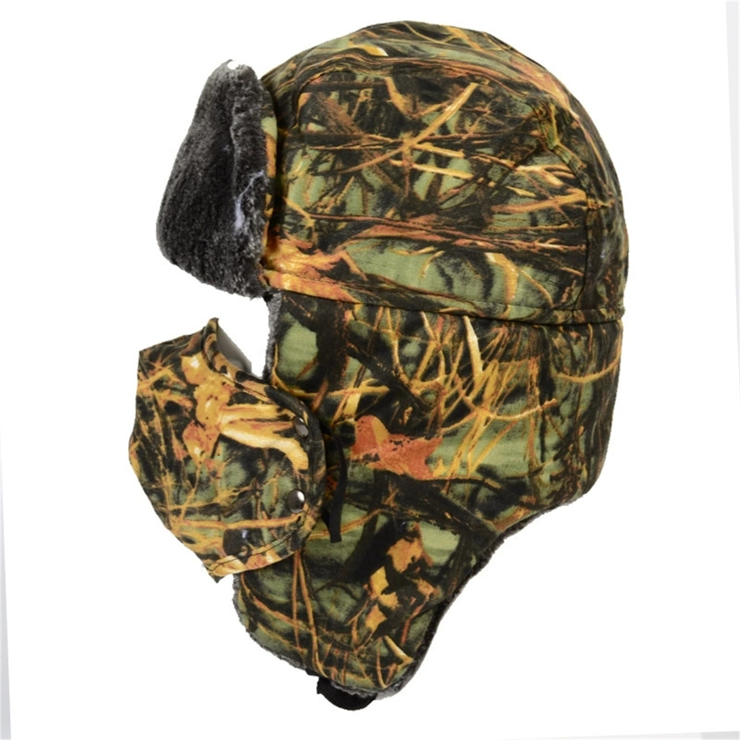 冬のメンズ迷彩厚いハンティングハットマスク付きアウトドア女性 - Hunting Outdoor Hats のレビューと価格