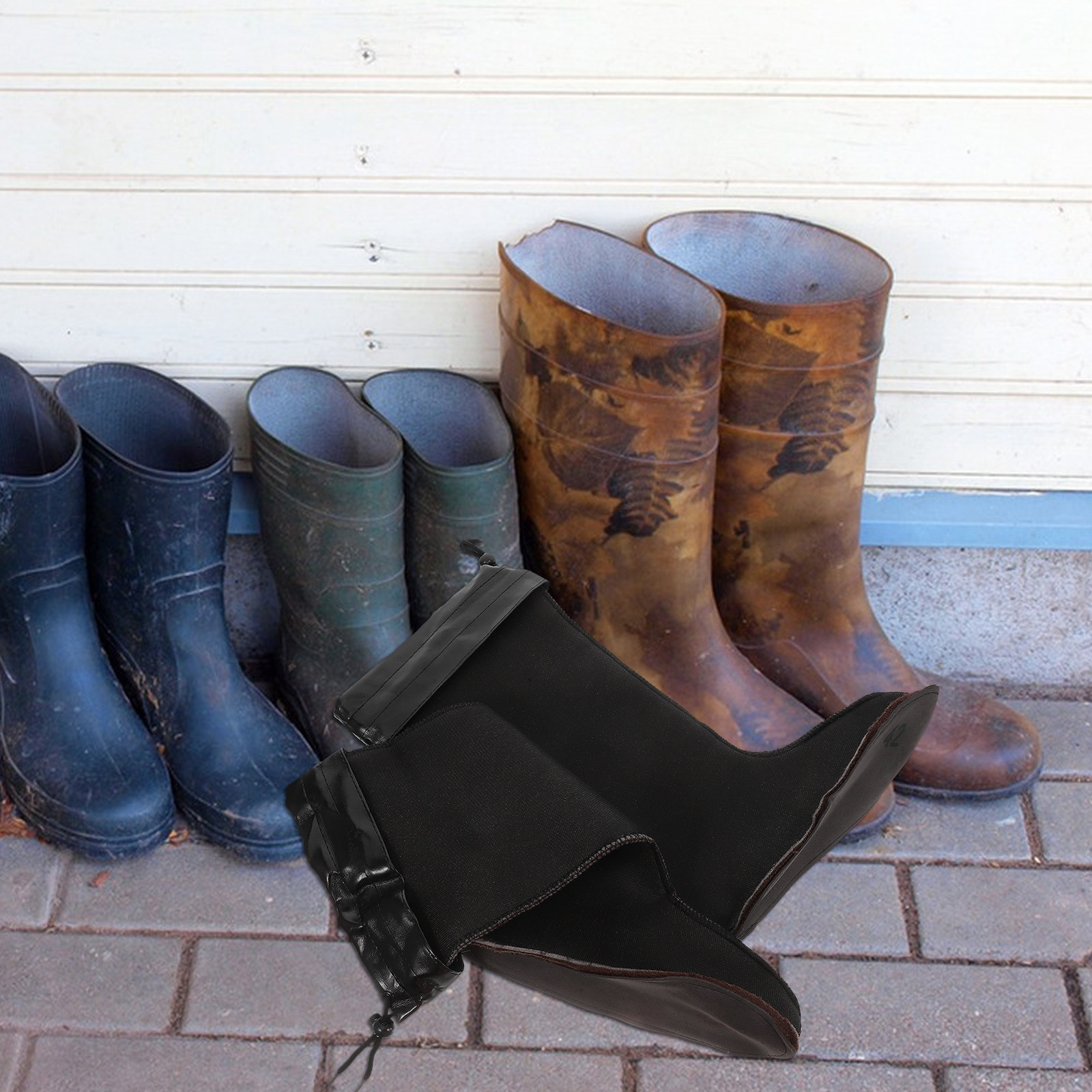1 ペアメンズウィンターブーツライナー断熱レインブーツインサ - Hunting Outdoor Boots のレビューと価格