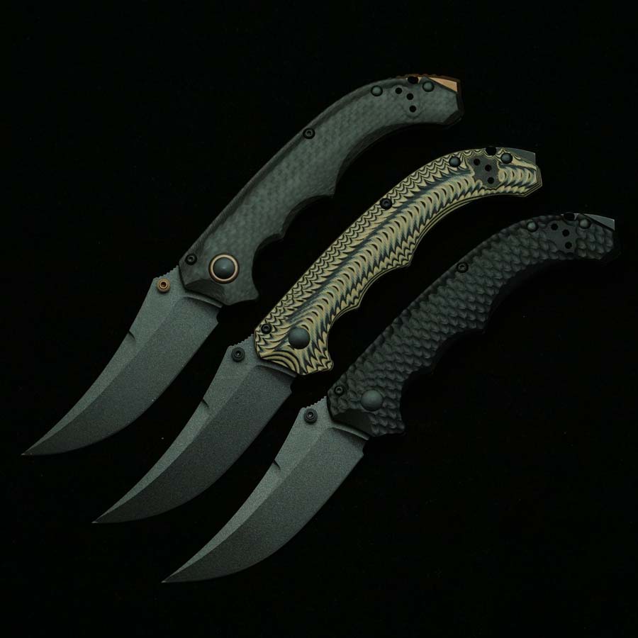 新型865ミニベッドラムベストフォームカーボンファイバー/G - Best Hunting Outdoor Knife のレビューと価格