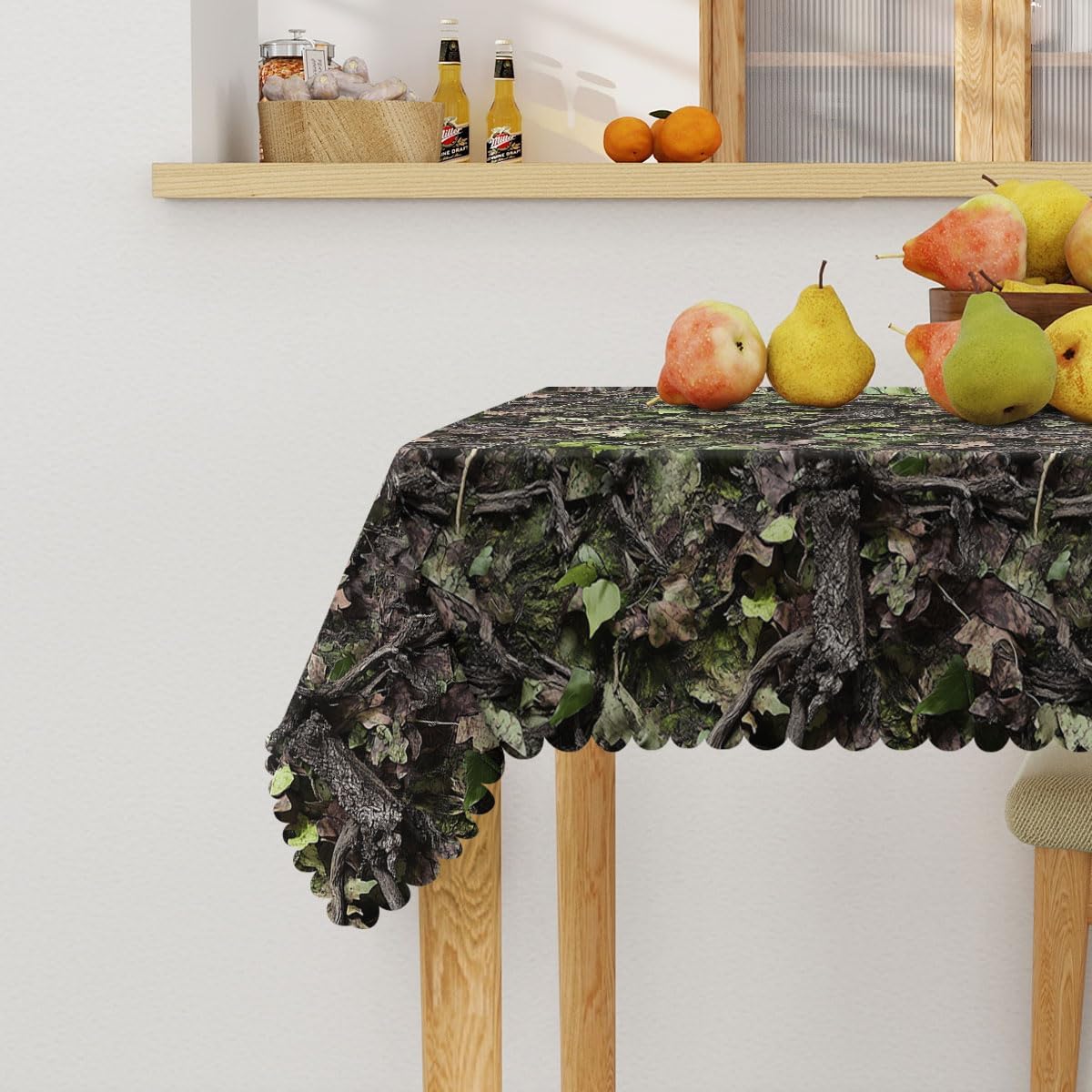 迷彩柄ハンティングスクエアテーブルクロス 葉っぱと枝模様 カ - Outdoor Hunting Table のレビューと価格