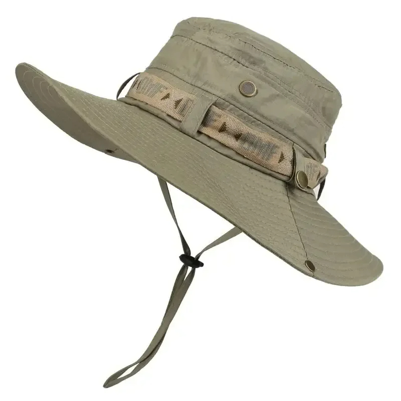 夏用メンズつば広バケットハット UVカット パナマ風メッシュ - Hunting Outdoor Hats のレビューと価格