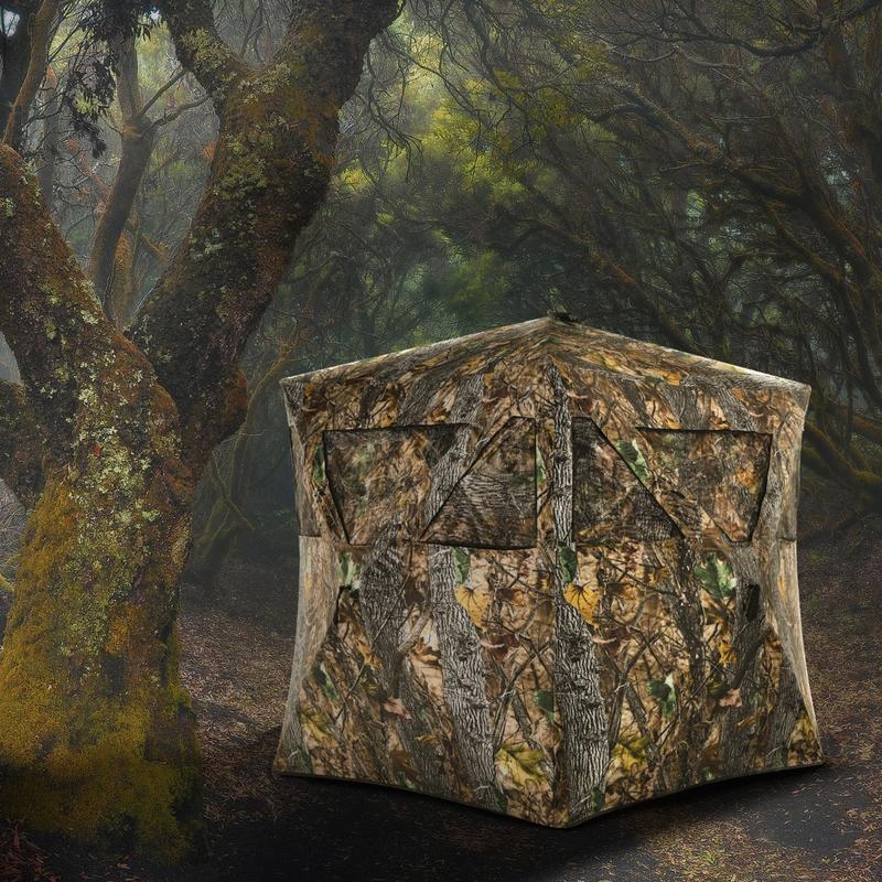 鹿やアンテロープ用の地釘と固定具付きポータブルハンティングブ - Hunting Outdoors のレビューと価格
