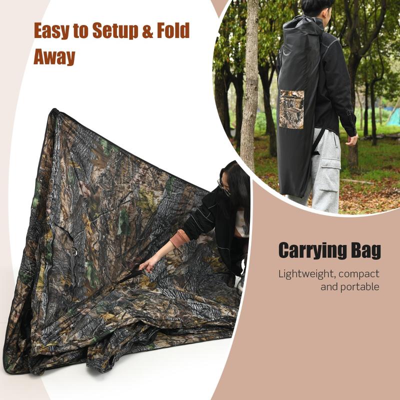 鹿やアンテロープ用の地釘と固定具付きポータブルハンティングブ - Hunting Outdoors のレビューと価格