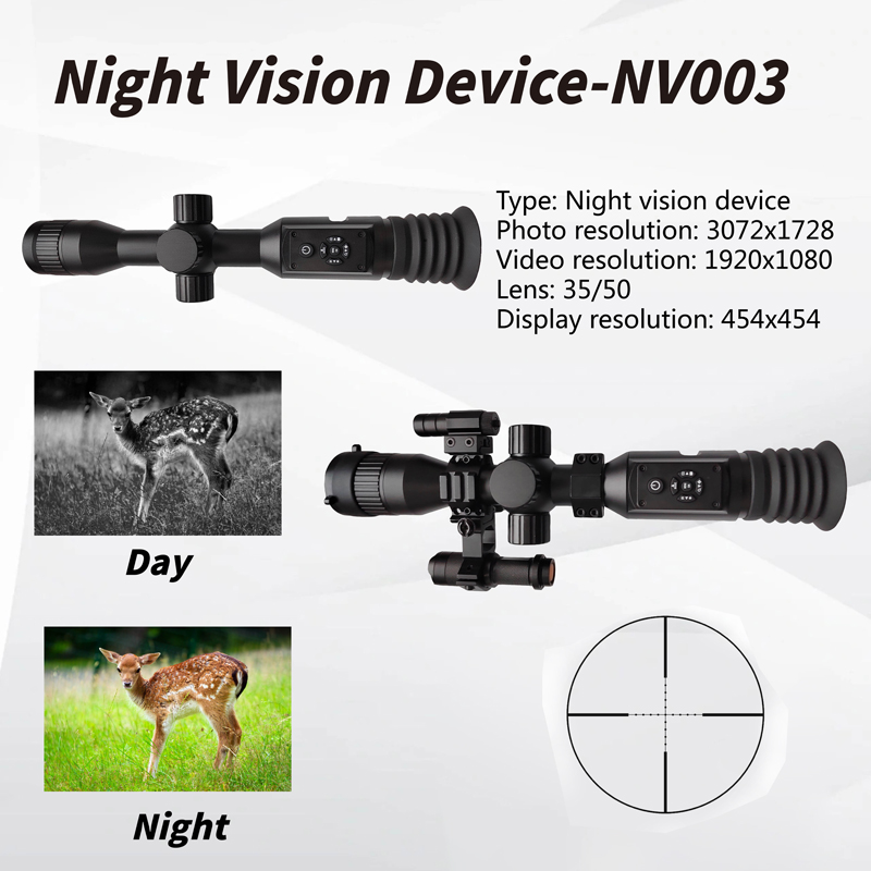 新型赤外線暗視8倍デジタルズームハンティング望遠鏡NV003 - Hunting Outdoor Day のレビューと価格