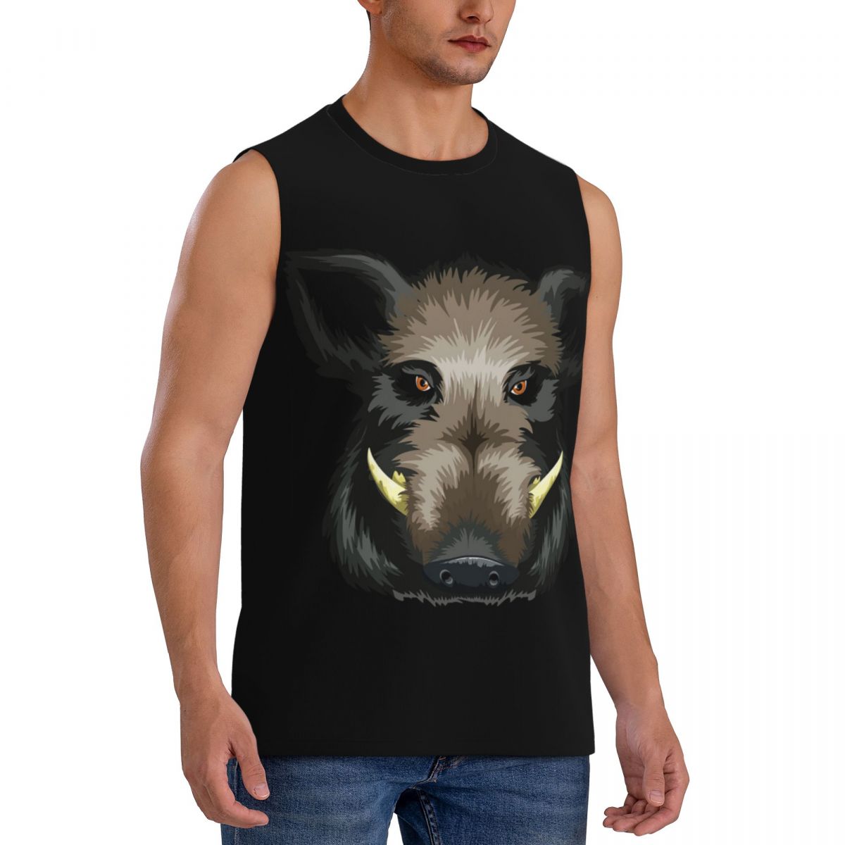 面白い野生の豚狩猟男プリントノースリーブ Tシャツカジュアル - Wildman Hunting & Outdoor Polokwane Photos のレビューと価格