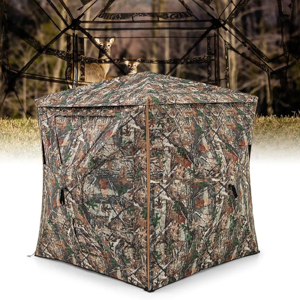 5-in-1着脱式ハンティングブラインド、天窓付き2～3人用 - Hunting Outdoors のレビューと価格