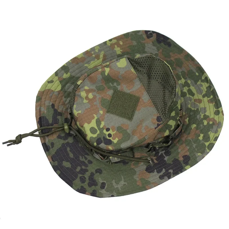 新しい戦術迷彩ブーニーキャップハンティングワイドブリムハット - Hunting Outdoor Hats のレビューと価格