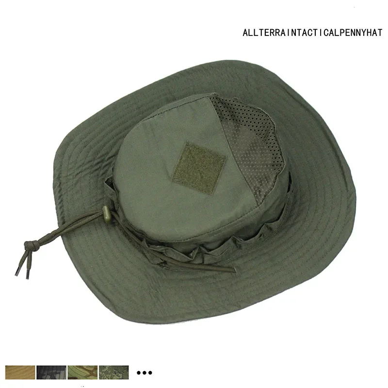 新しい戦術迷彩ブーニーキャップハンティングワイドブリムハット - Hunting Outdoor Hats のレビューと価格
