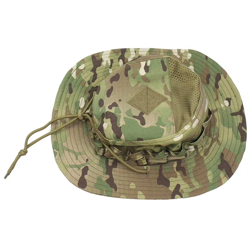 新しい戦術迷彩ブーニーキャップハンティングワイドブリムハット - Hunting Outdoor Hats のレビューと価格