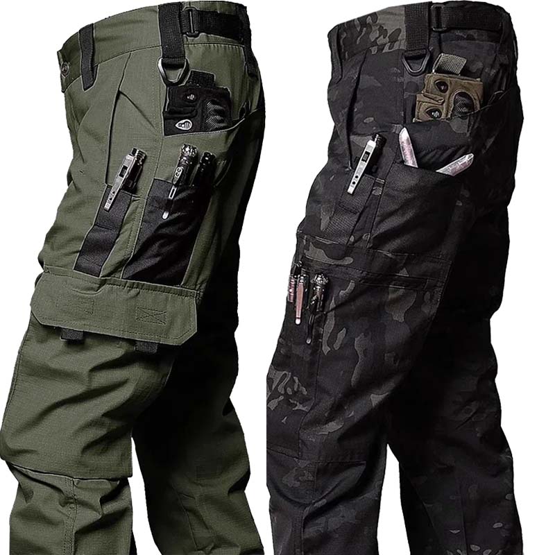 新しい戦術的なワークパンツ男性カジュアルアウトドアカーゴパン - Outdoor Hunting Trousers のレビューと価格