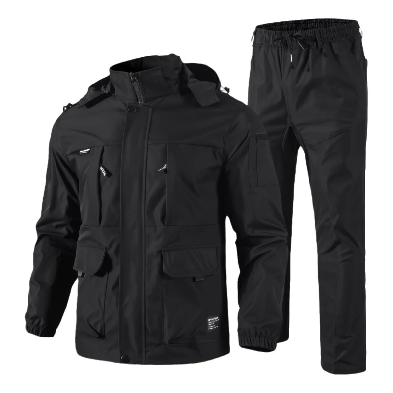 メンズ防水タクティカルセット 春秋用 取り外し可能な帽子付き - Hunting Outdoors のレビューと価格