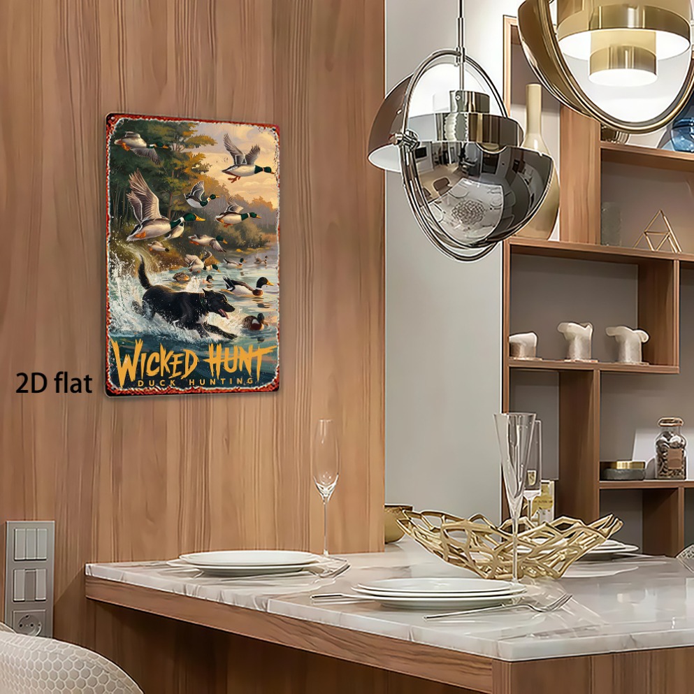 2Dフラットヴィンテージハンティングダックメタルウォールアー - Wildman Hunting & Outdoor Polokwane Photos のレビューと価格