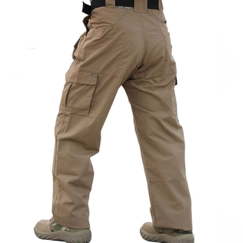 戦術的な戦士の摩耗戦術的なパンツ戦闘義務カーゴズボントレーニ - Outdoor Hunting Trousers のレビューと価格