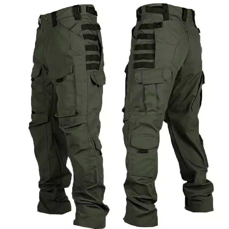 タクティカルパンツ男性屋外カーゴパンツマルチポケット防水作業 - Outdoor Hunting Trousers のレビューと価格
