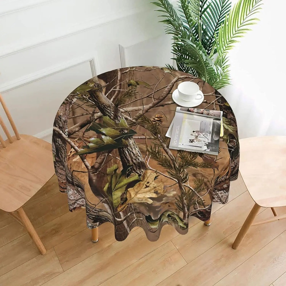 ハンティング迷彩ラウンドテーブルクロス 60 インチ洗える再 - Outdoor Hunting Table のレビューと価格