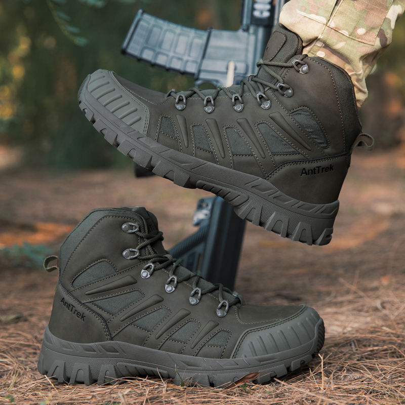 男性の戦術的なブーツ防水超軽量アンチスリップ男性高品質キャン - Hunting Outdoor Boots のレビューと価格